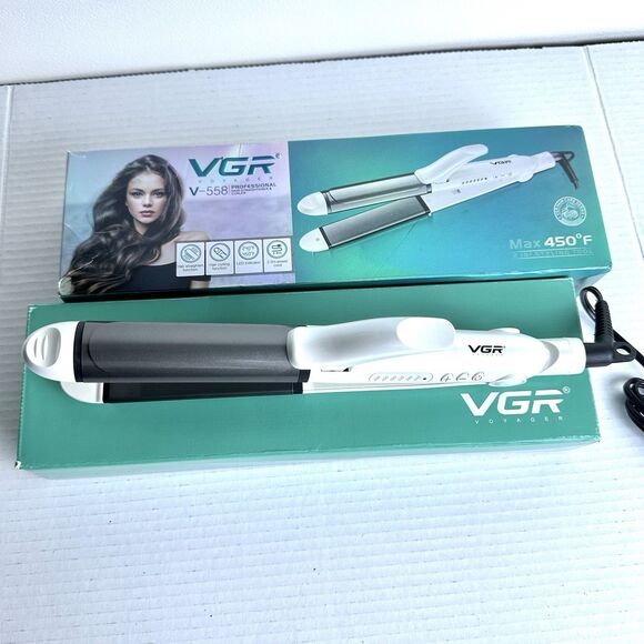 VGR V558 Hair Straightener Curling Iron 450F Styling Tool Set with Glove‎ 2 in 1 - Picture 5 of 8